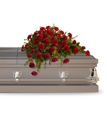 Adoration Casket Spray from Schultz Florists, flower delivery in Chicago